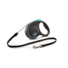 Smycz dla psa Flexi Black Design, linka, niebieska, roz. M, 5 m, 20 kg