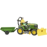 U62104 Kosiarka samojezdna John Deere z przyczepą i ogrodnikiem