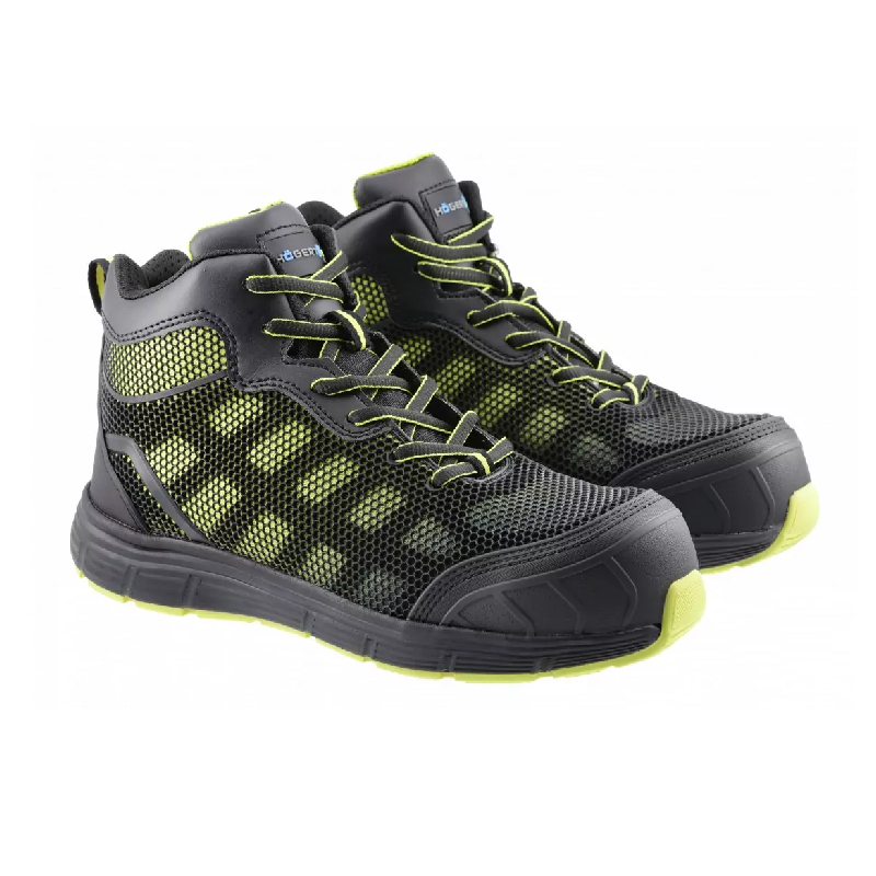 Trzewiki ochronne HOGERT DOSSE  S1P SRC czarno/zielone roz. 41-46