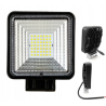 LAMPA ROBOCZA HALOGEN LED, 49 LED, KWADRATOWA, 12V-80V