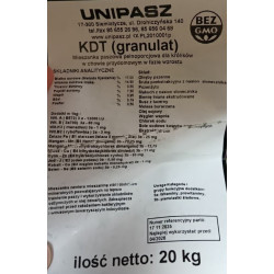 Unipasz KRÓLIK DOMOWY TUCZ Pasza dla królików KDT granulat Bez GMO