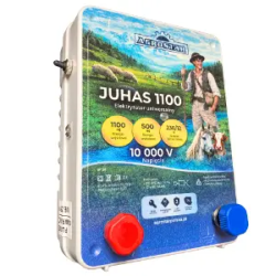 ELEKTRYZATOR PASTUCH ELEKTRYCZNY JUHAS 1100 12V/230V Akumulator / Sieciowy