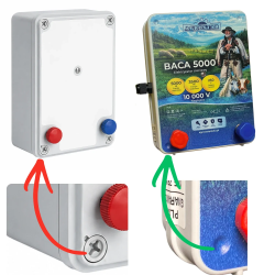 MOCNY ELEKTRYZATOR PASTUCH ELEKTRYCZNY 5J BACA 5000 230V Sieciowy POLSKI